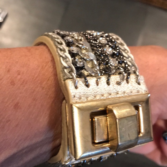 Bracelet black gold and silver - Picture 4 of 5